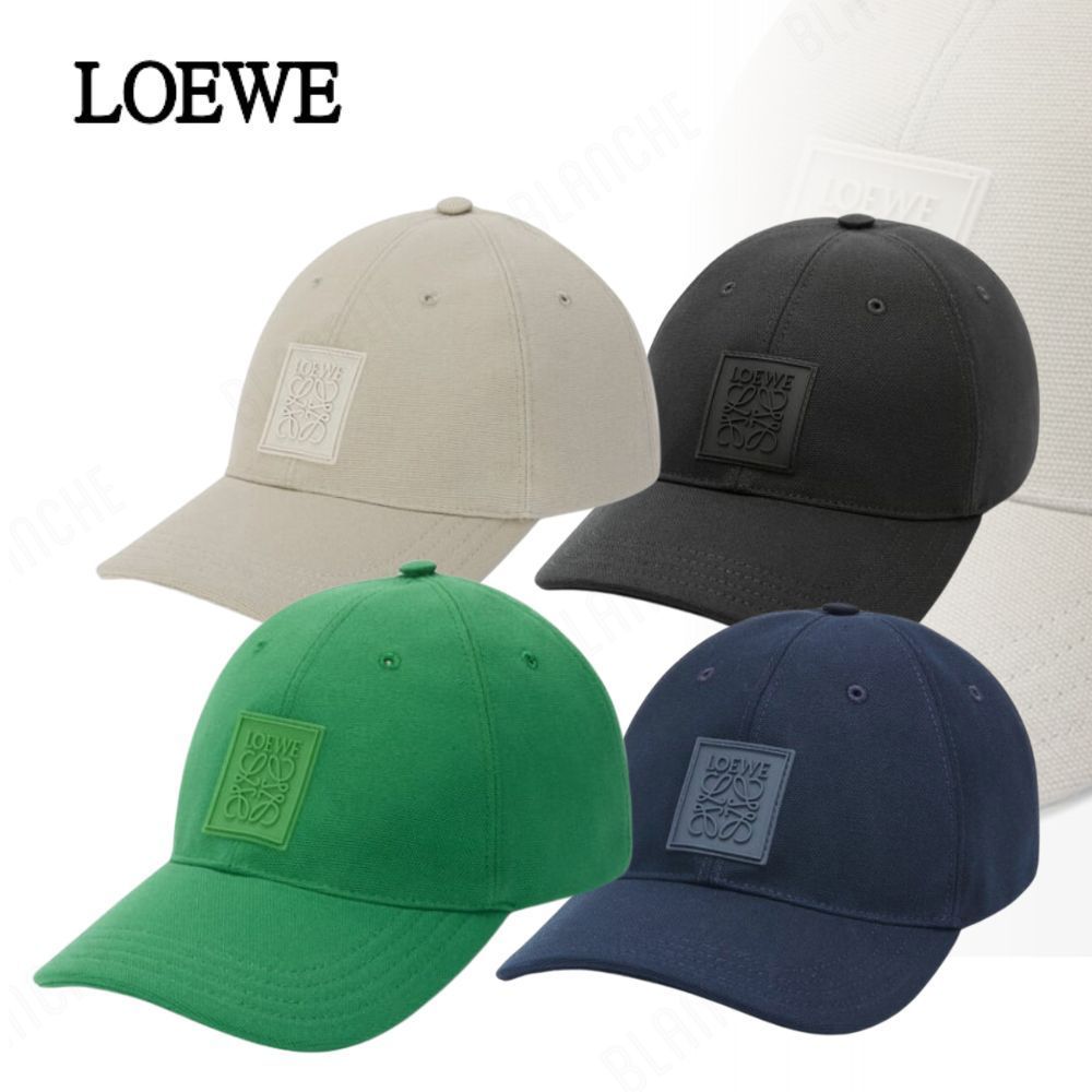 【LOEWE】パッチ キャップ （キャンバス）
