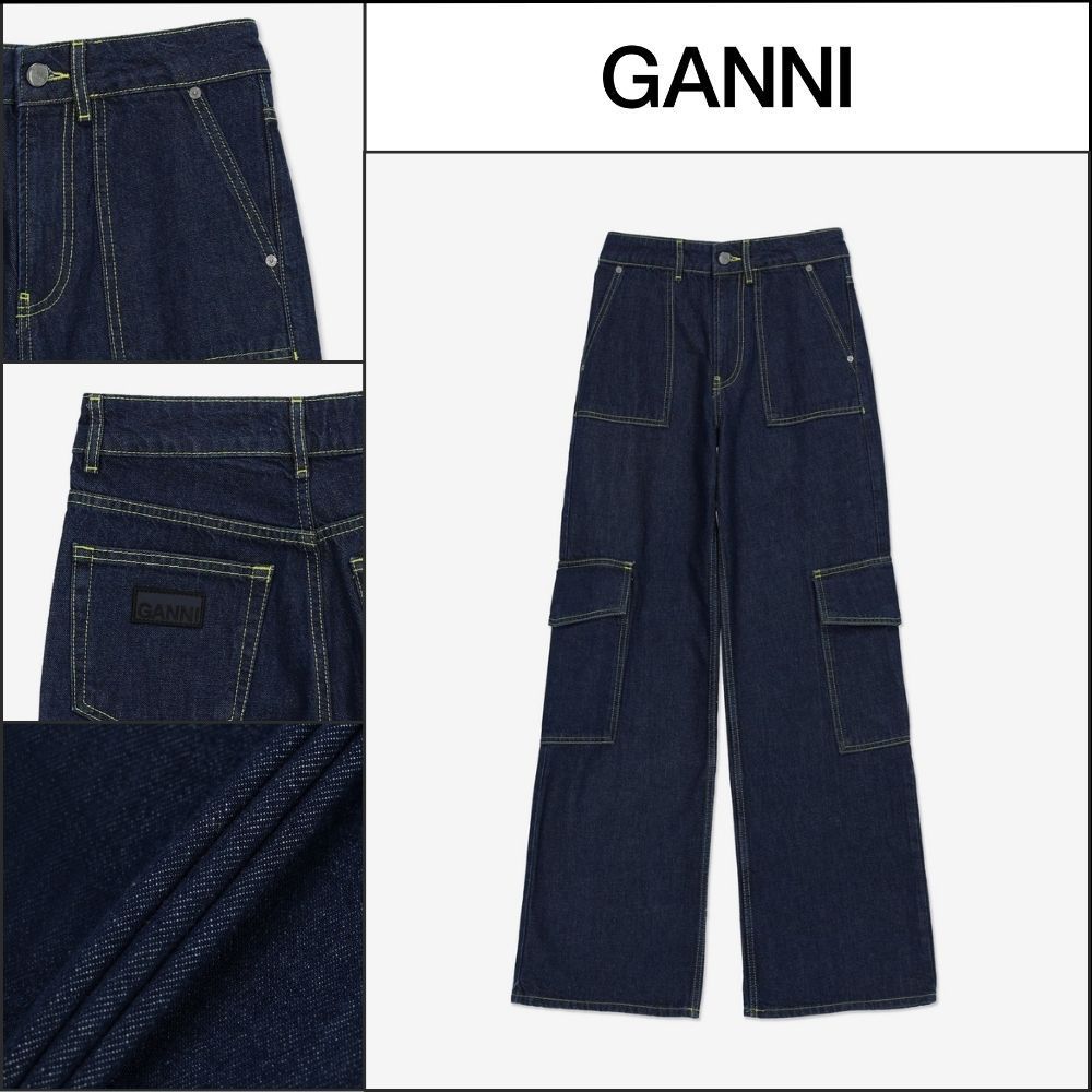【GANNI】アンジー リンス デニム インディゴ