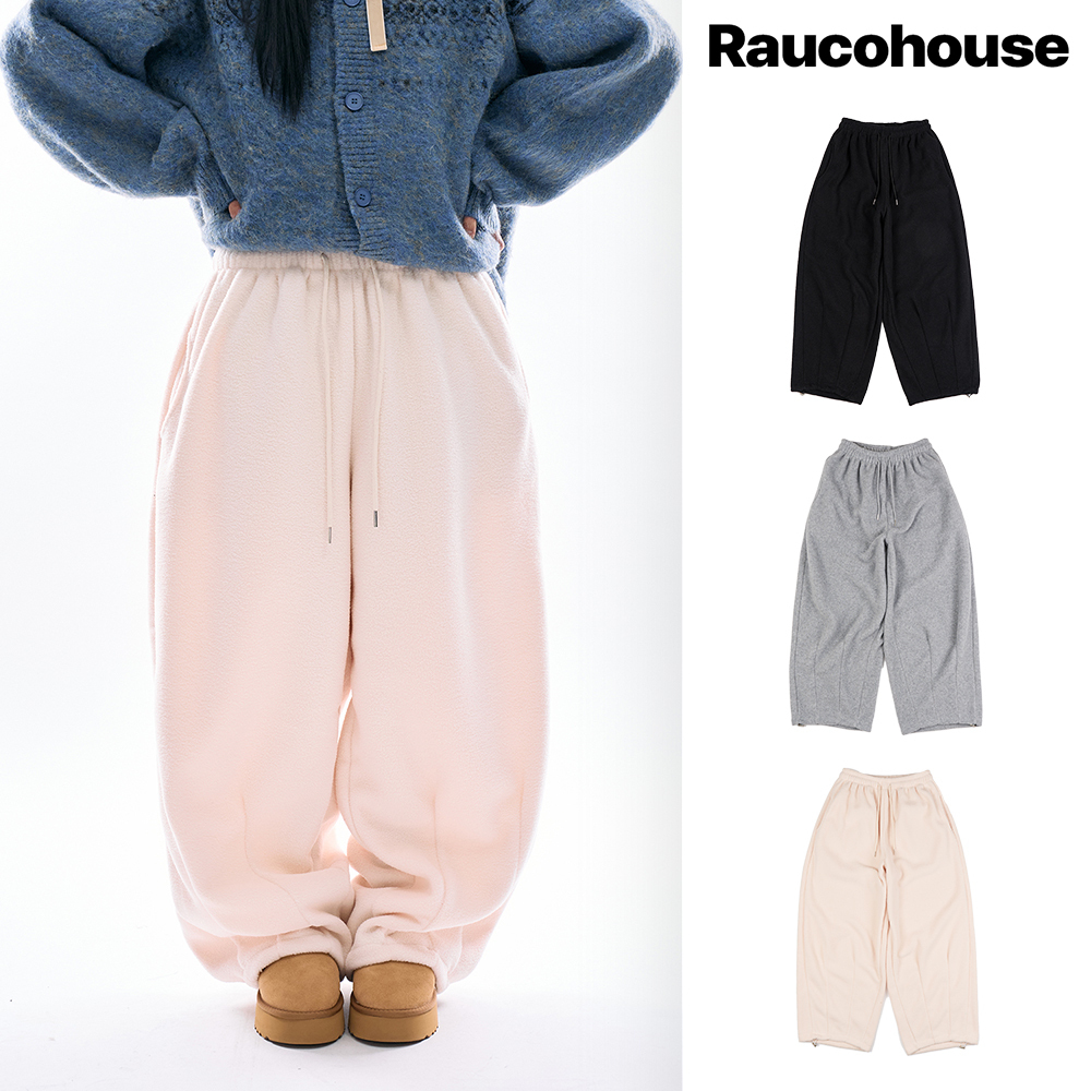 【Raucohouse】Nimbus balloon wide fleece pants
