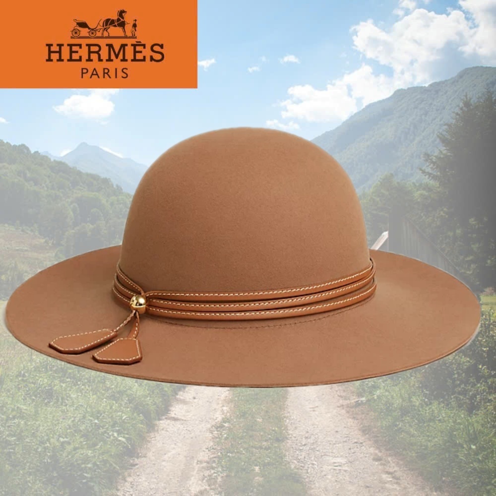 【デザイン性◎】HERMES Chapeau Betty Ex-Libris ハット Betty Ex-Libris hat | Hermès USA