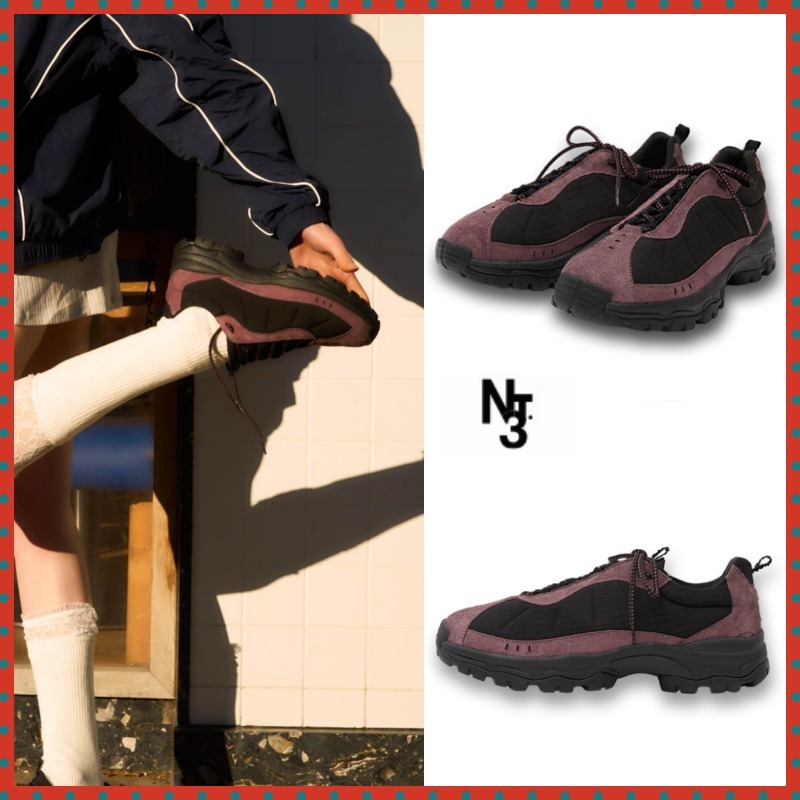 スニーカー NEGATIVETHREE Chubby Board Sneakers DUSTY PURPLE