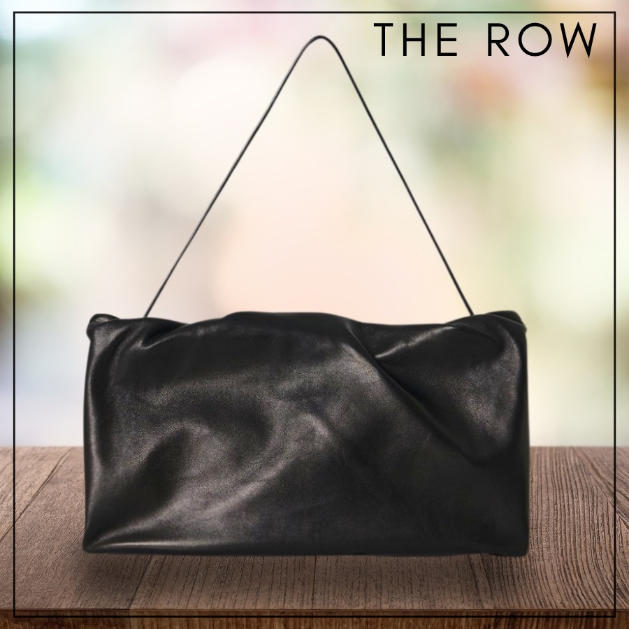 【THE ROW】XL Bourse レザー シャーリング ショルダーバッグ