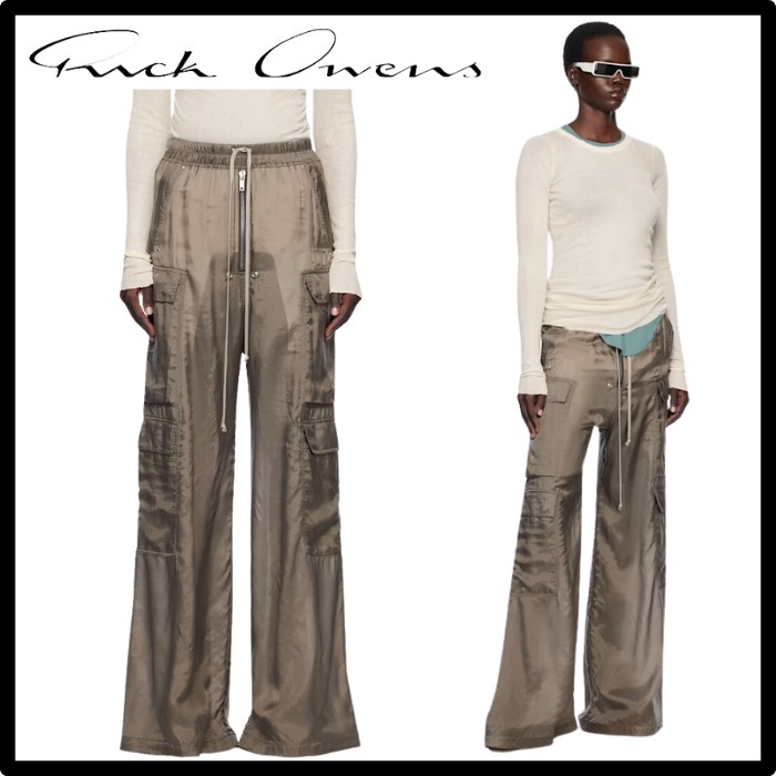 【Rick Owens】 グレー Hollywood Cargobelas ラウンジパンツ