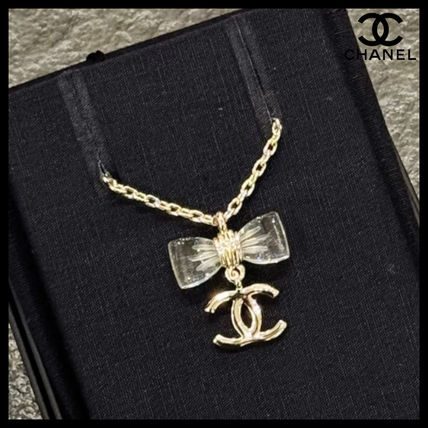 *首元が華やかに♪*【CHANEL】クリアリボンネックレス 2025SS 25S CCロゴが引き立つ♡CHANEL クリアリボンチョーカー (CHANEL