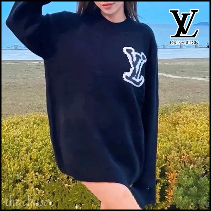 【あったかニット♪】Louis Vuitton ウールブレンドクルーネック