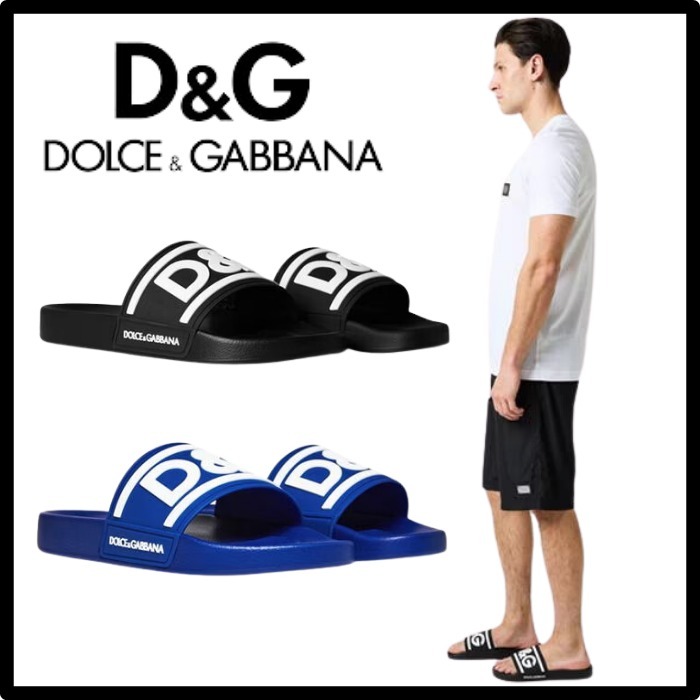 【国内発送】DOLCE AND GABBANA モノグラムスライド