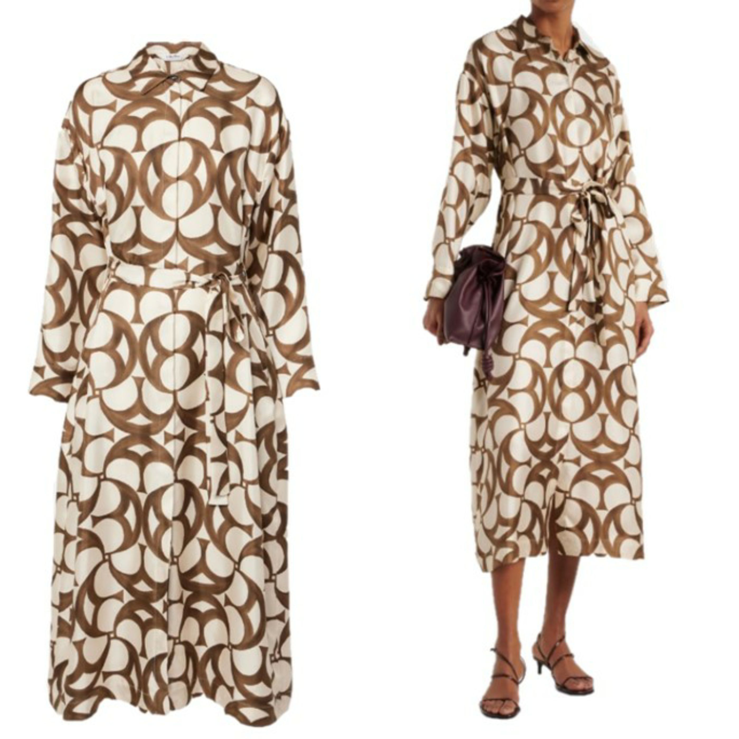 ☆’S Max Mara☆直営店買付☆お洒落Silk Shirt Dress/ILEANA