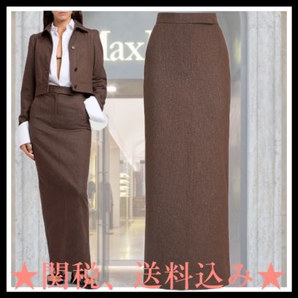 関税込*MAX MARA デニム風コットンマキシスカート PIANOSA ☆Max Mara☆Pianosa デニム風スカート (Max Mara/スカート