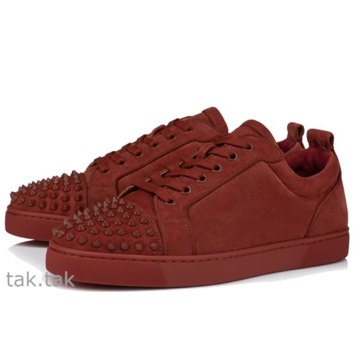 25SS【ルブタン】Louis Junior Spikesスニーカー ヴォーベロア