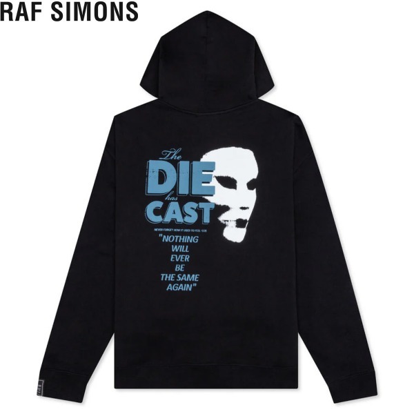 Raf Simons ラフシモンズ プルオーバーフーディ ブラック