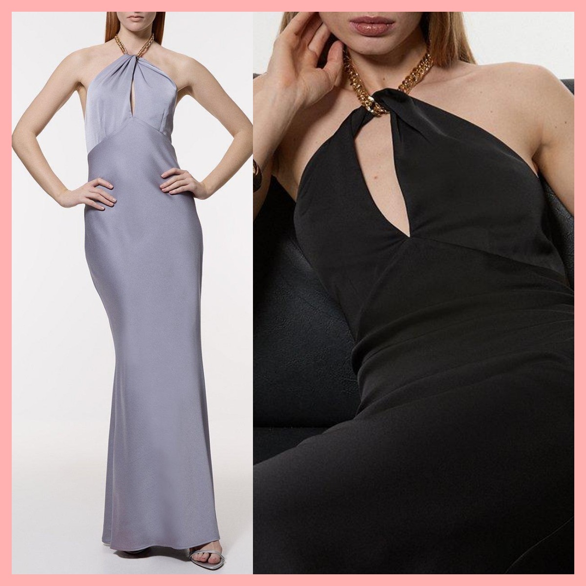日本未入荷★Karen Millen サテンマキシドレス