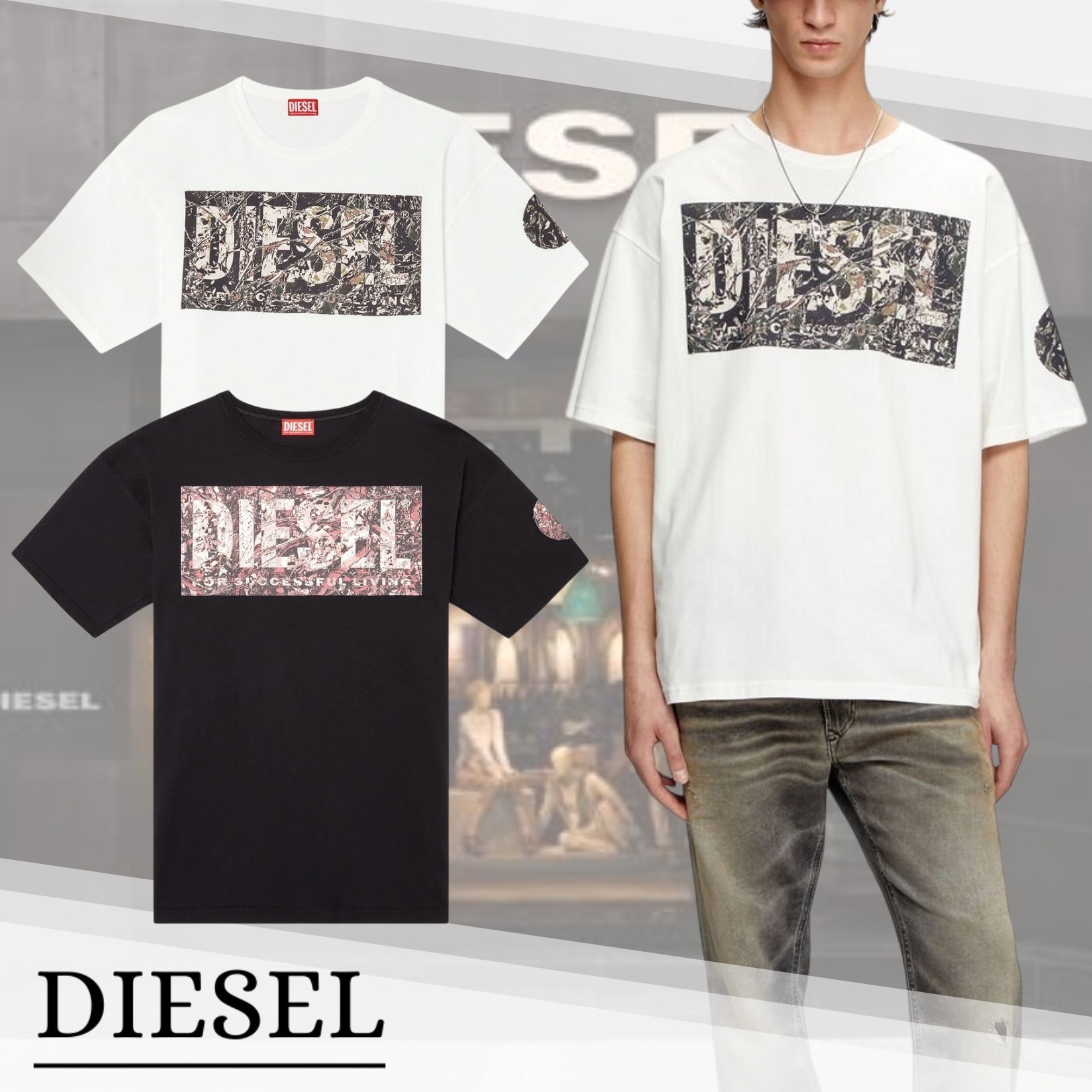国内直営【DIESEL】T-BOXT-R22 Tシャツ 送料込