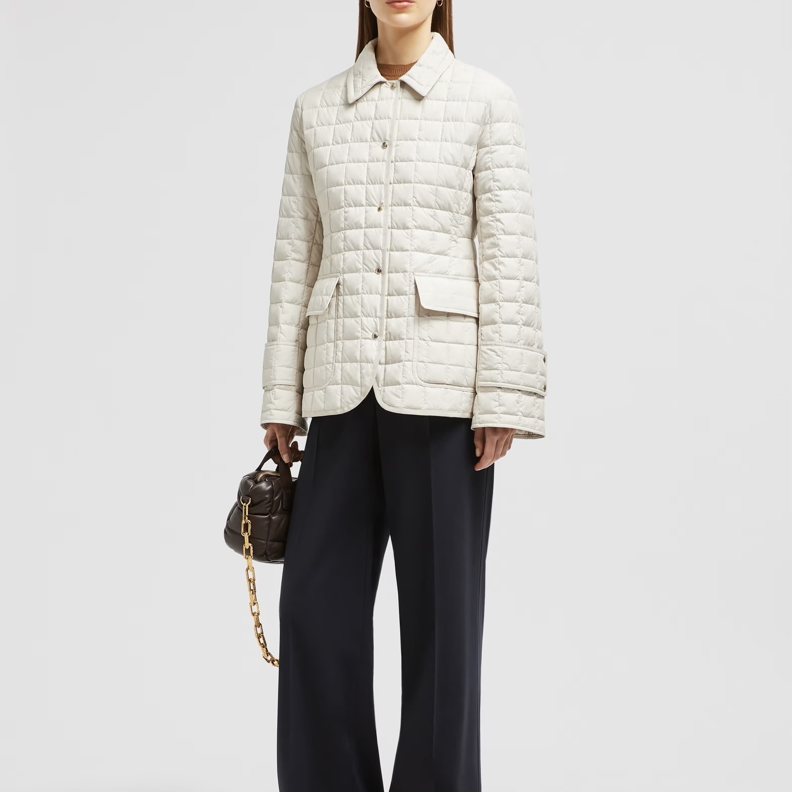 【MONCLER】\"Epinal\"キルティング ダウンシャツジャケット/3色