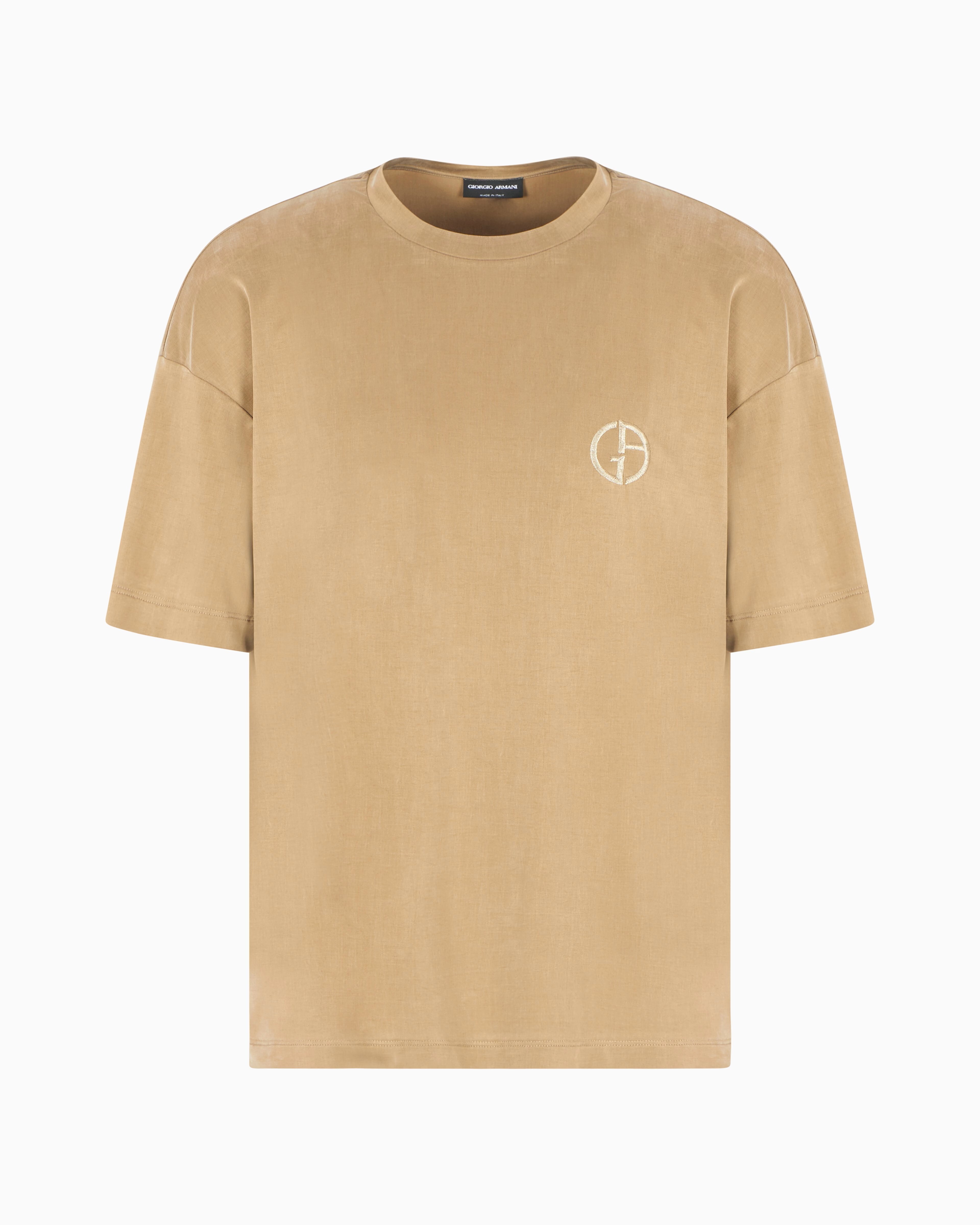 ジョルジオ アルマーニ◆ストレッチキュプラクルーネックTシャツ ジョルジオ アルマーニ◇ストレッチキュプラクルーネックTシャツ