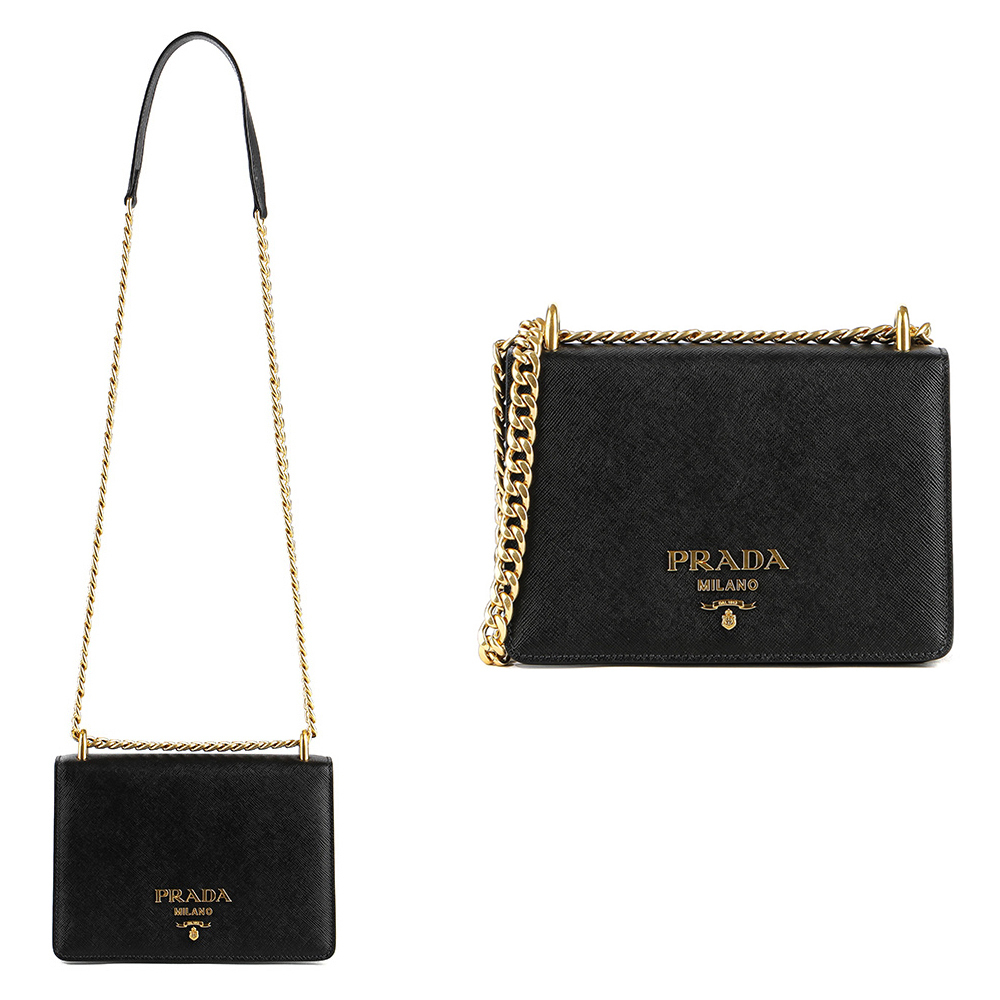 関税負担なし☆PRADA サフィアーノレザー クロスボディバッグ