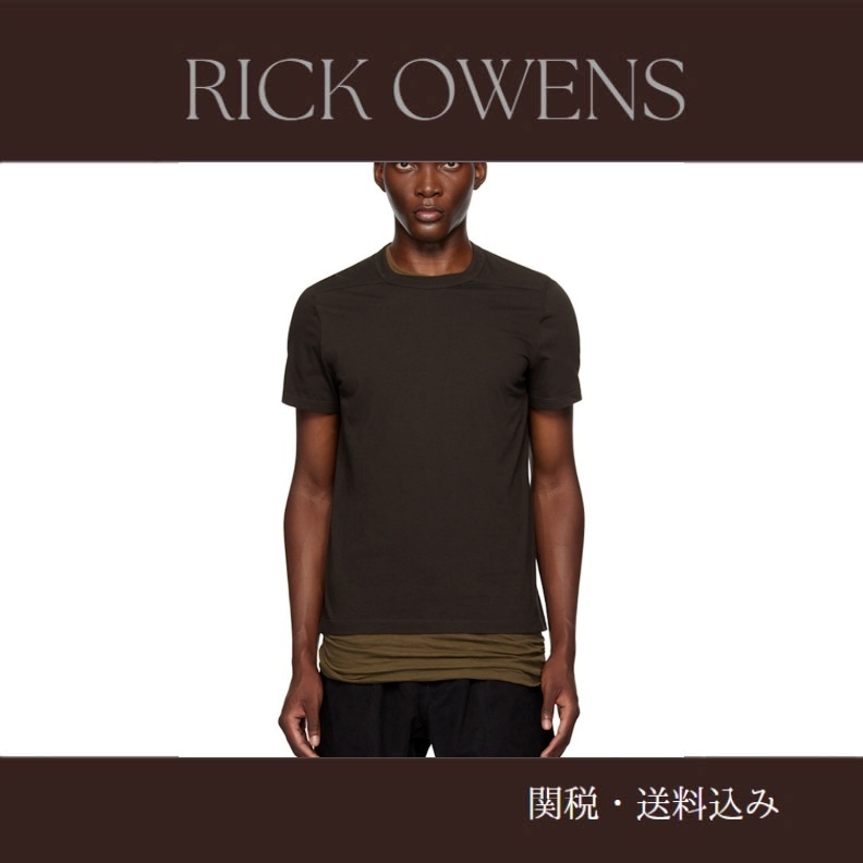 Rick Owens☆グレー Porterville Short Level Tシャツ