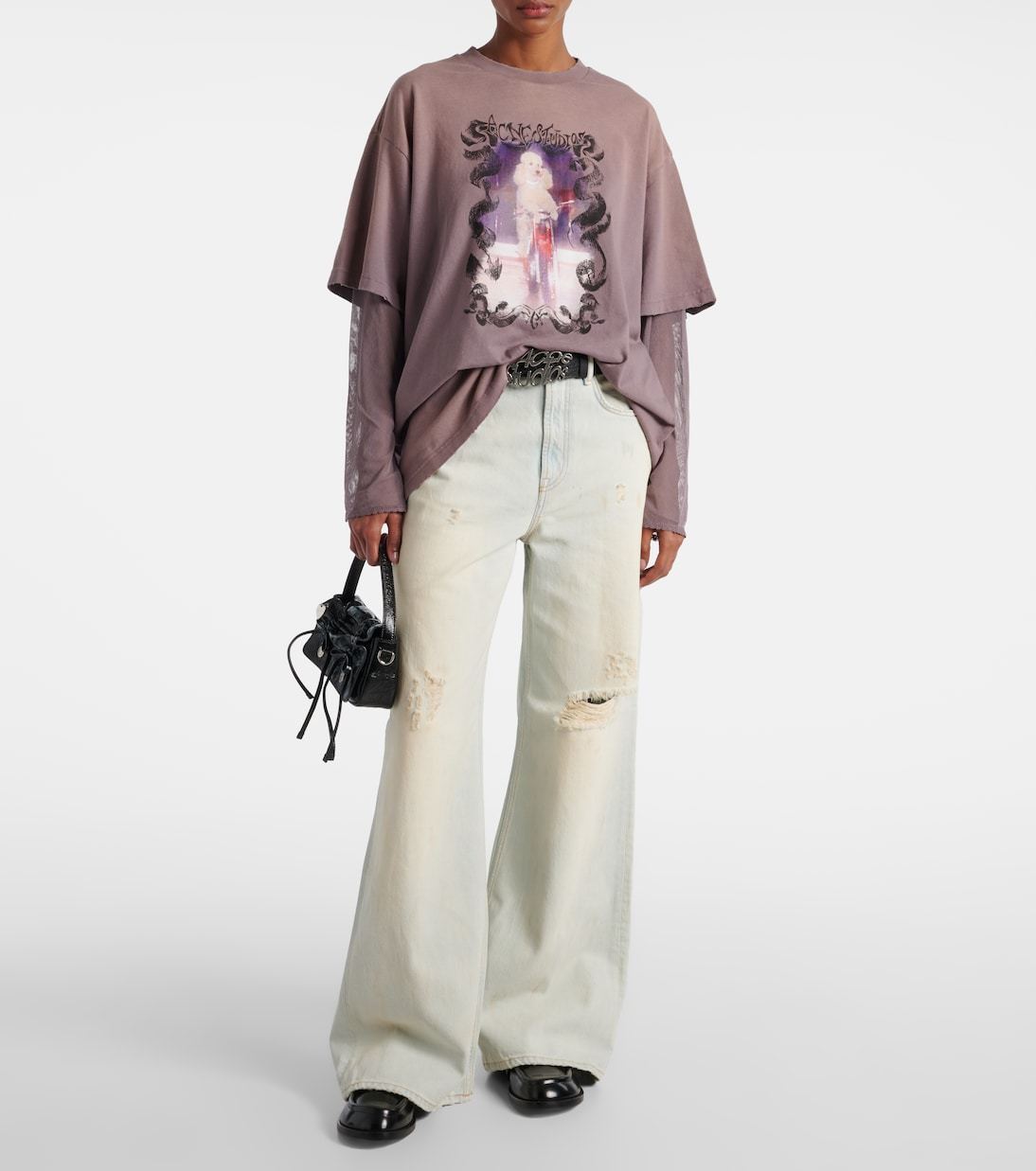 【ACNE STUDIOS】ショアブレイク カットアウト ジーンズ ACNE STUDIOS】ショアブレイク カットアウト ジーンズ (Acne