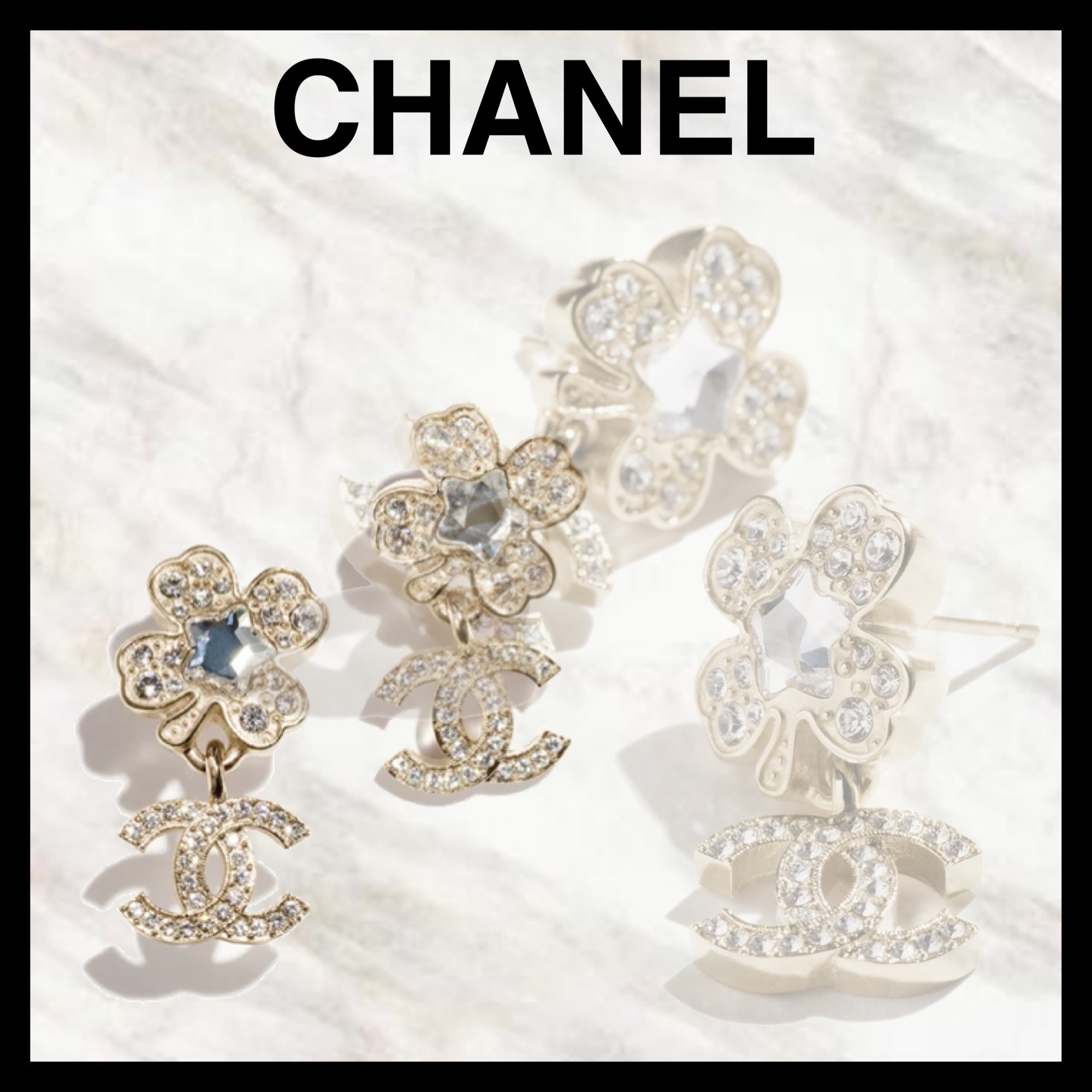 【幅広いシーンで活躍する★】CHANEL ハート型フープピアス 可愛い！ハート型フープピアス】CHANEL*ピアス