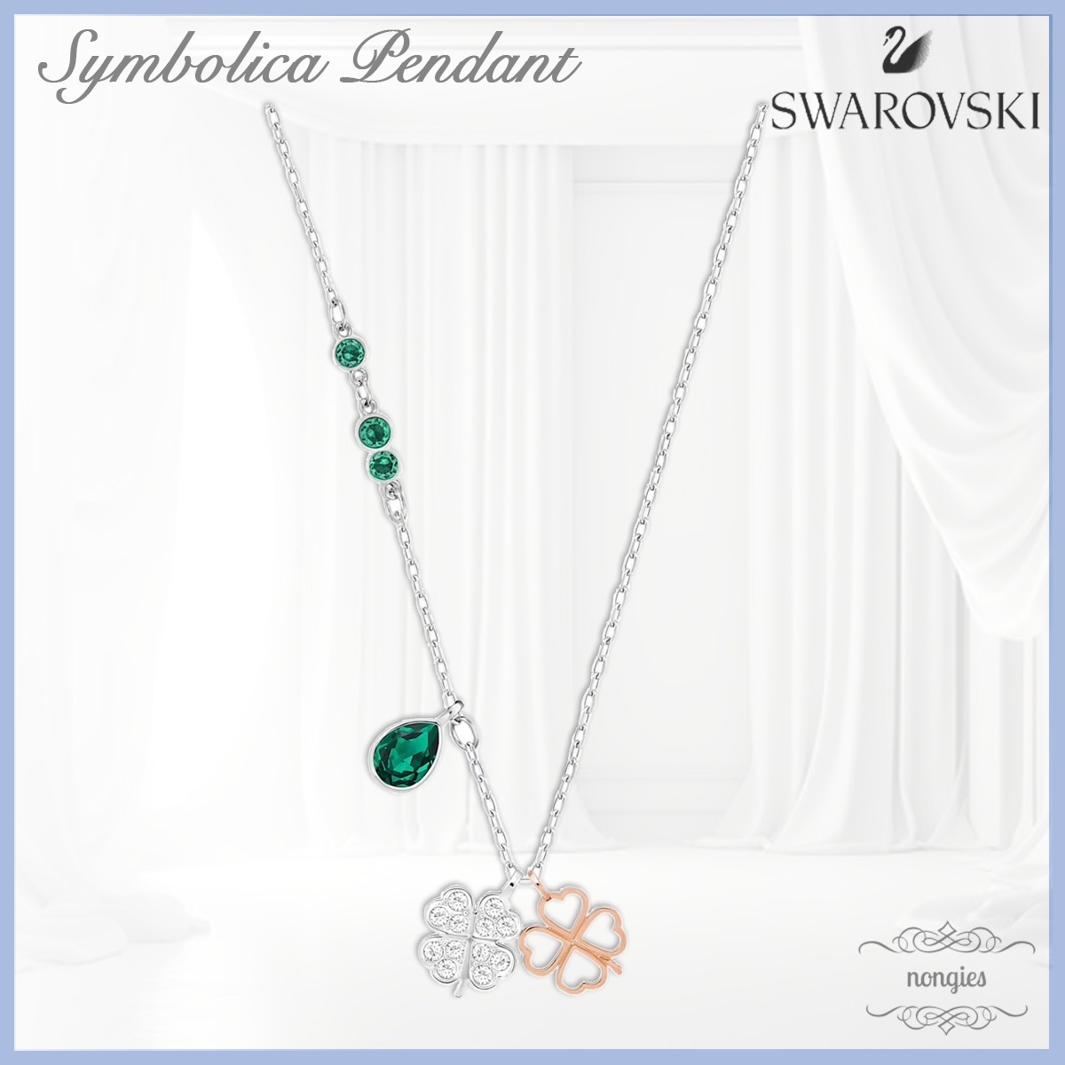☆SWAROVSKI☆Symbolica Pendant クローバー ネックレス