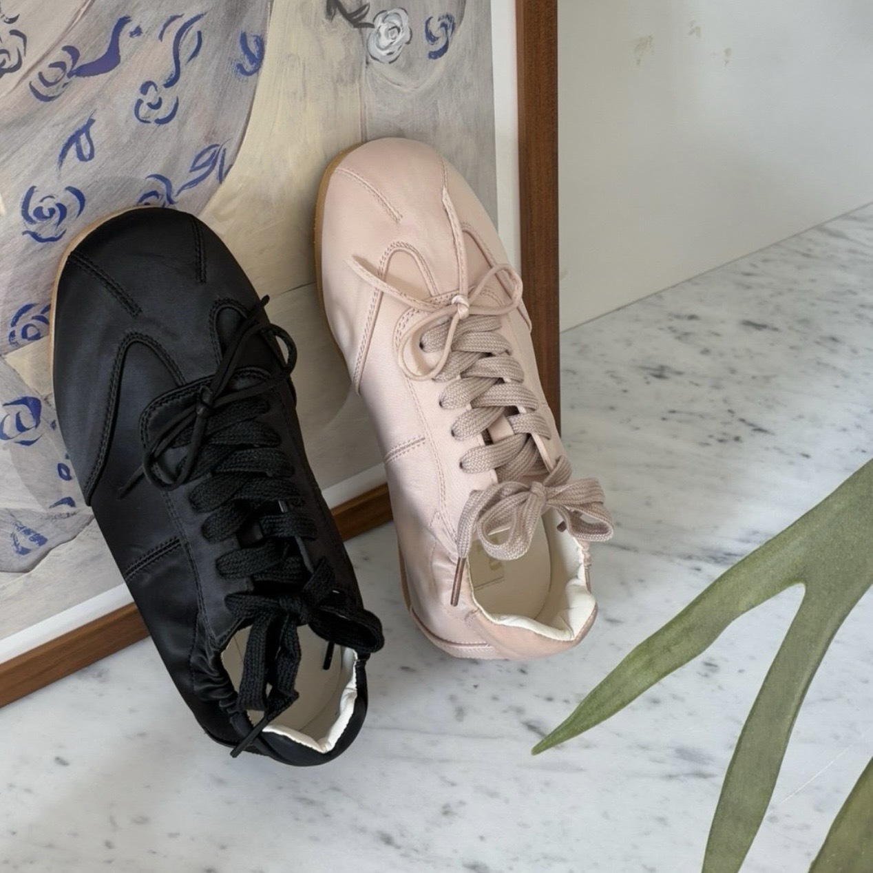 uni's room■2color バレエコアサテンスニーカー SS-SS25-13 uni's room□2color バレエコアサテンスニーカー SS-SS25-13