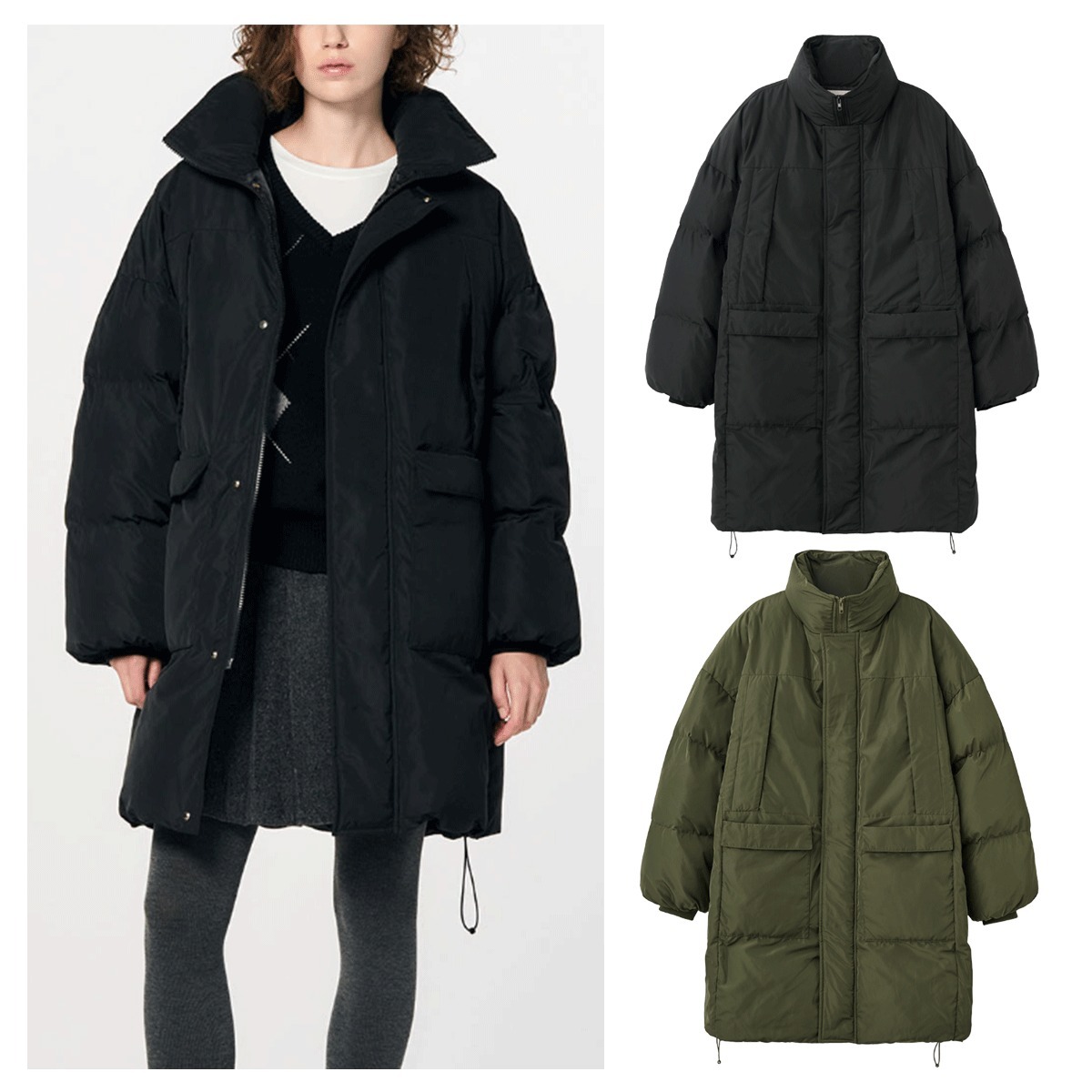 ダウンジャケット・コート GENERAL IDEA High Neck Half Padding Jumper 5BNY169