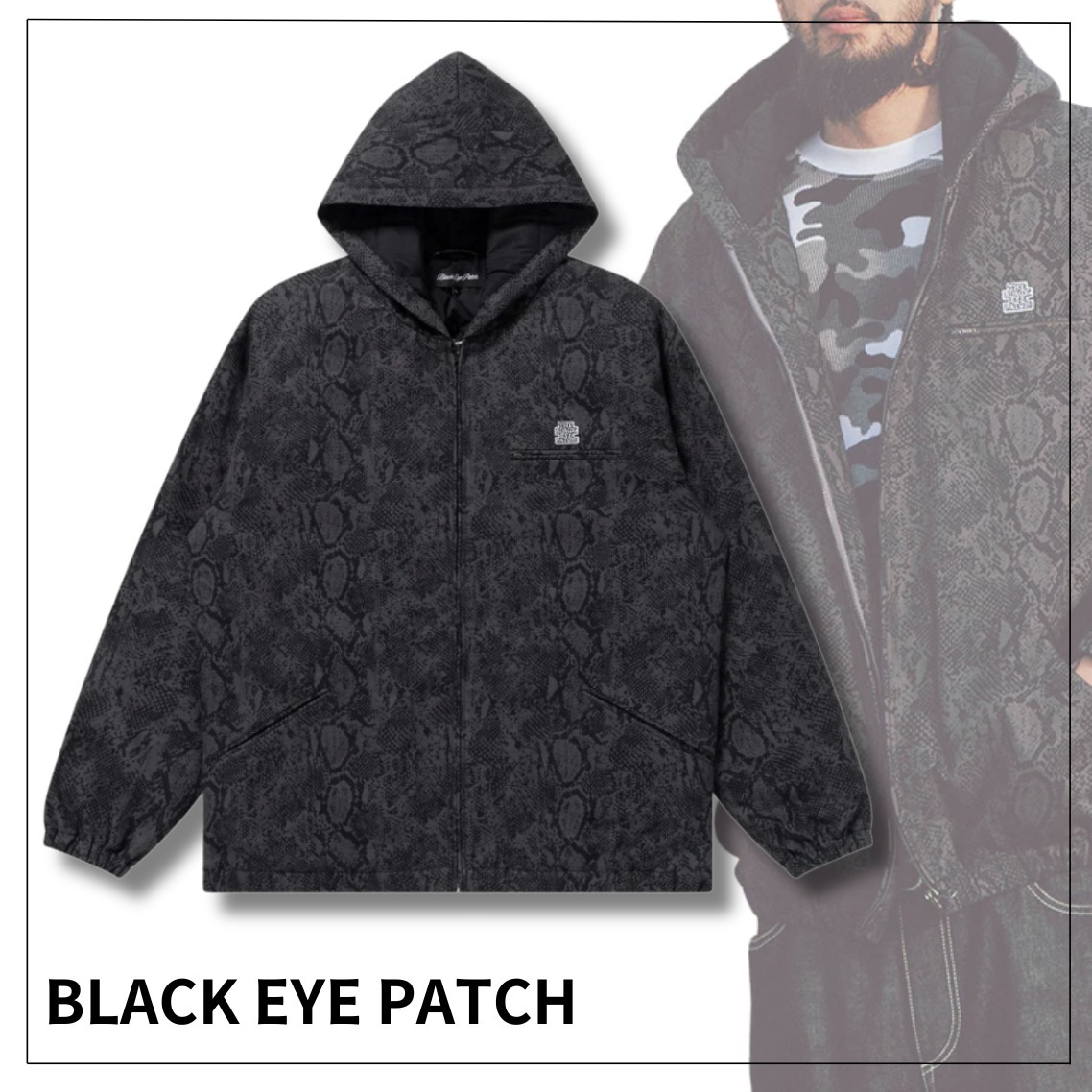 【マストハブ】BlackEyePatch SMALL OG PYTHON フーディ