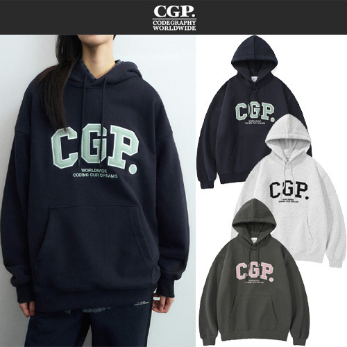 ★2025SS新作★CODE GRAPHY★CGP ARCH LOGO HOODIE