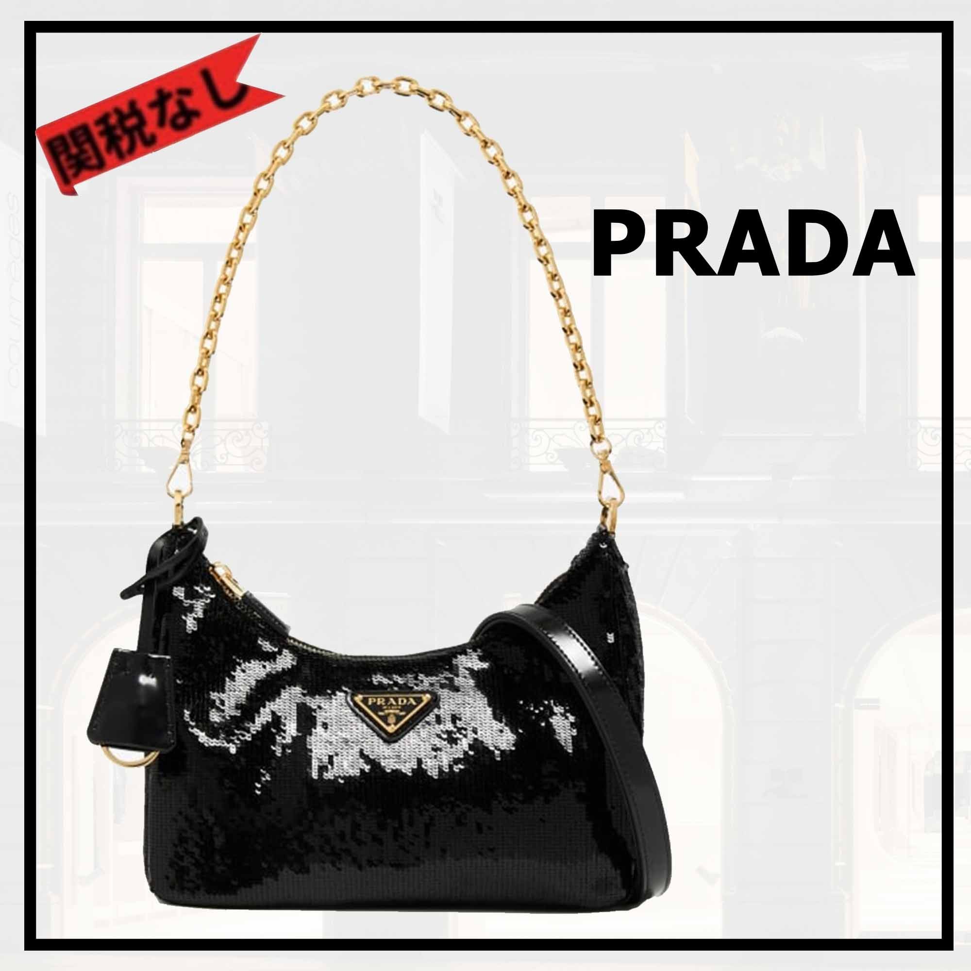 人気【PRADA】プラダ スパンコールミニバッグ 1BC204 2CXF