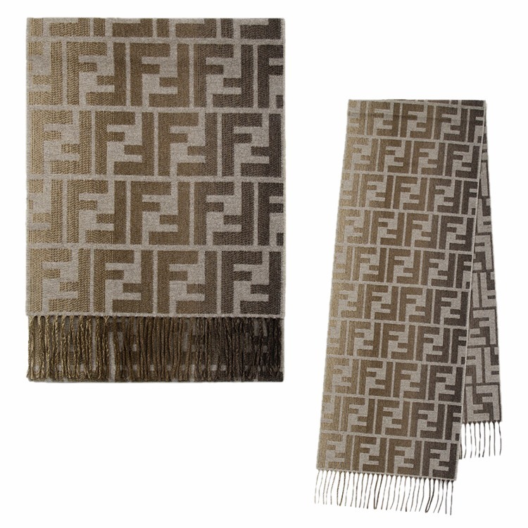 FENDI☆24FW FFロゴ ウール&カシミヤ マフラー