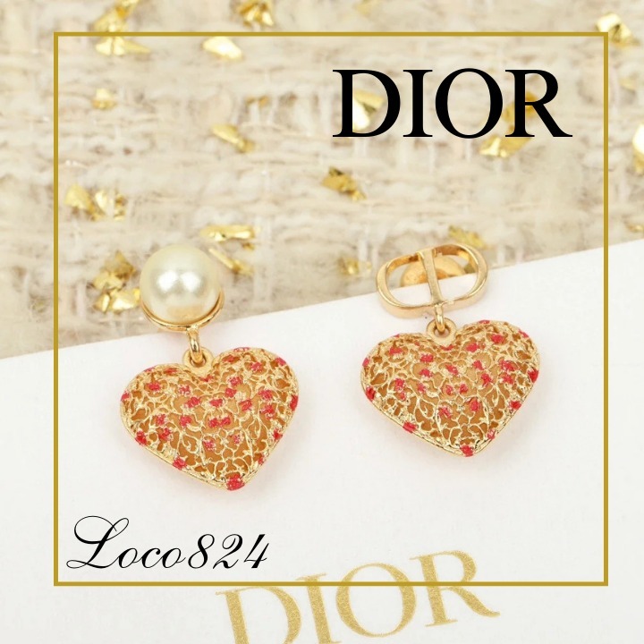 【ゴージャス♪】ディオール ピアス Coeur des Curiosites Dior