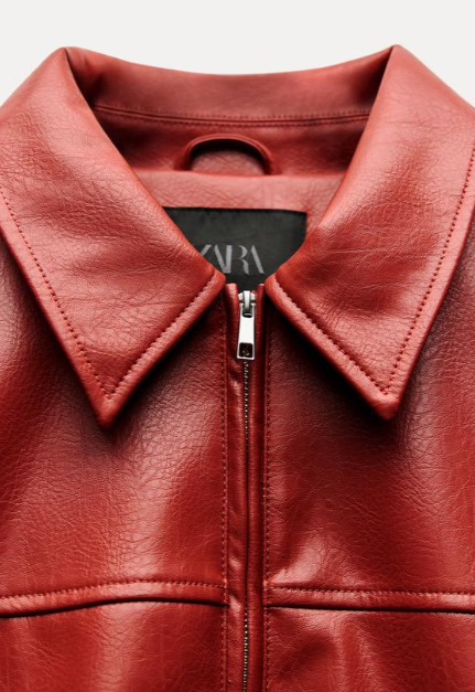 スペイン発送 ZARA レザーエフェクトボンバージャケット 最新作 スペイン発送 ZARA レザーエフェクトボンバージャケット グレー