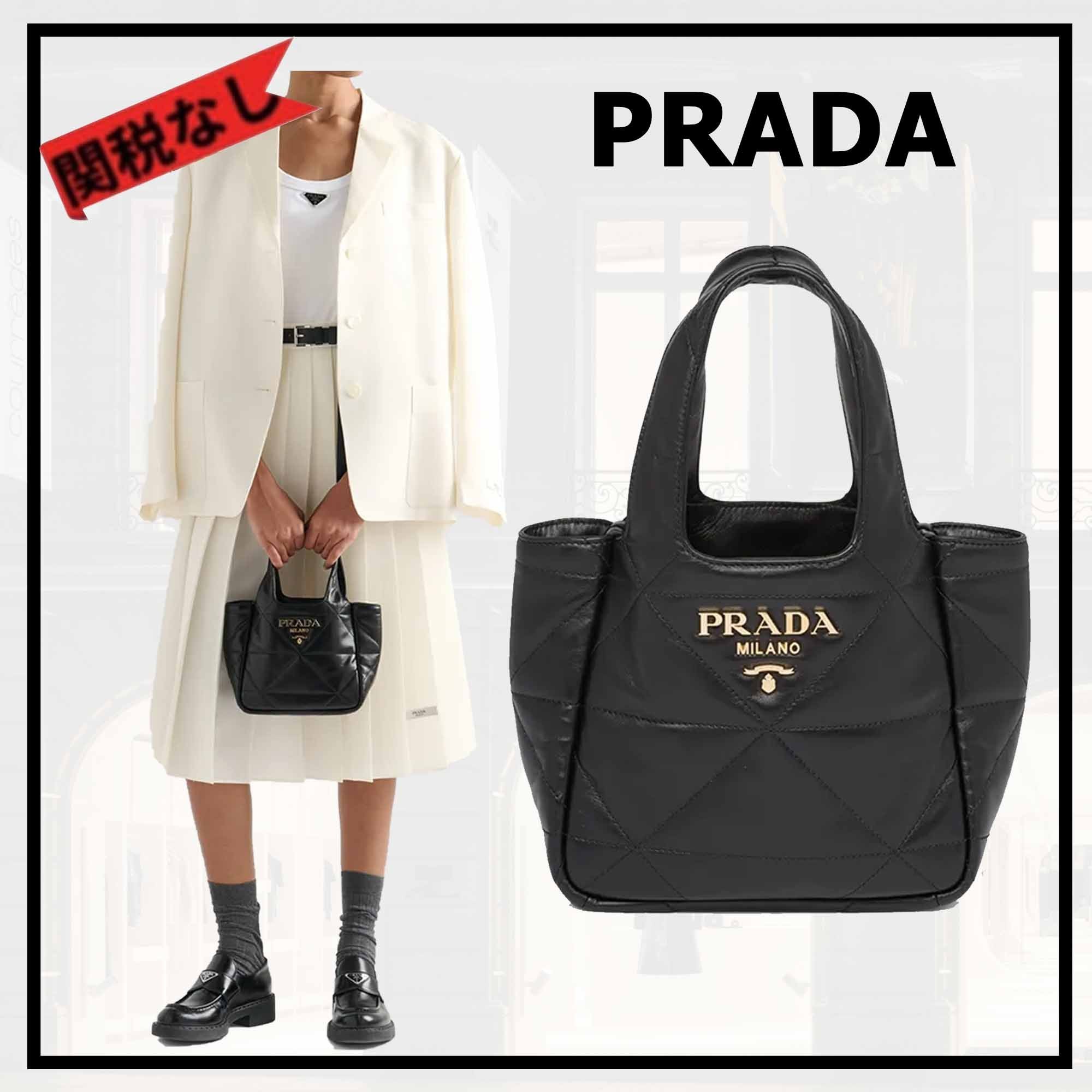 人気モデル プラダ【PRADA】レザーハンドバッグ 1BG451