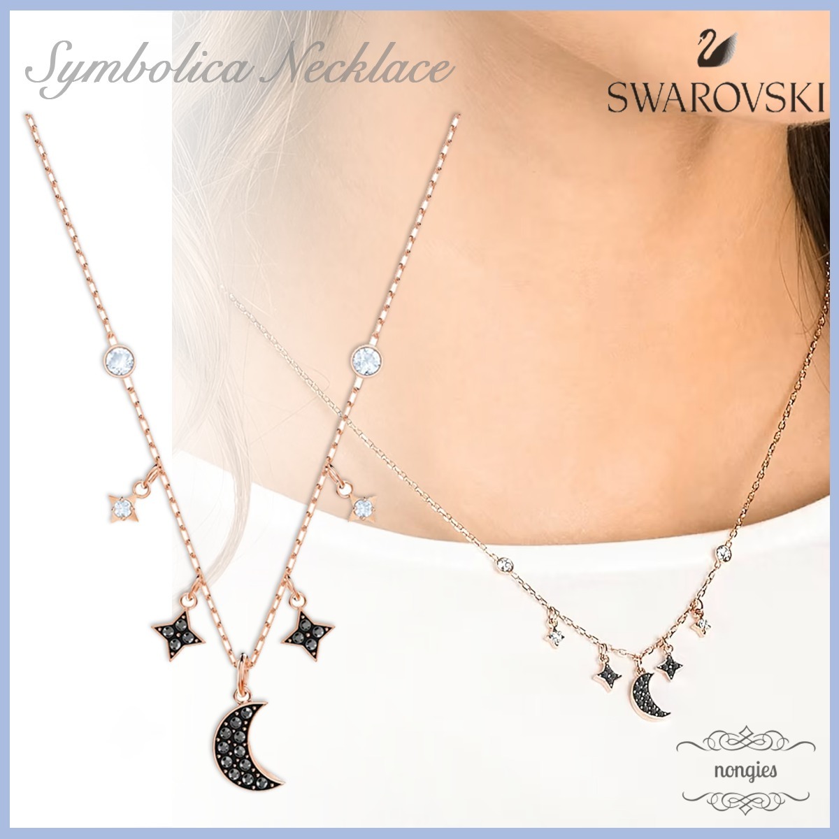 ★SWAROVSKI★Symbolica Necklace 月 シンボル ネックレス