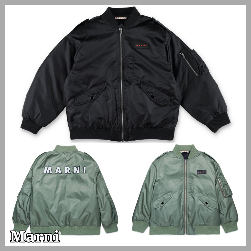 【MARNI】キッズ ロゴパッチ ボンバージャケット（送料込み）