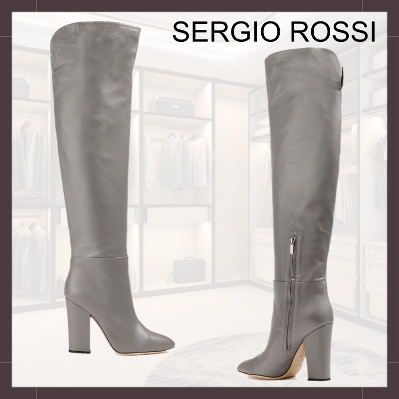 【sergio rossi】Scarlett レザー オーバーニーブーツ