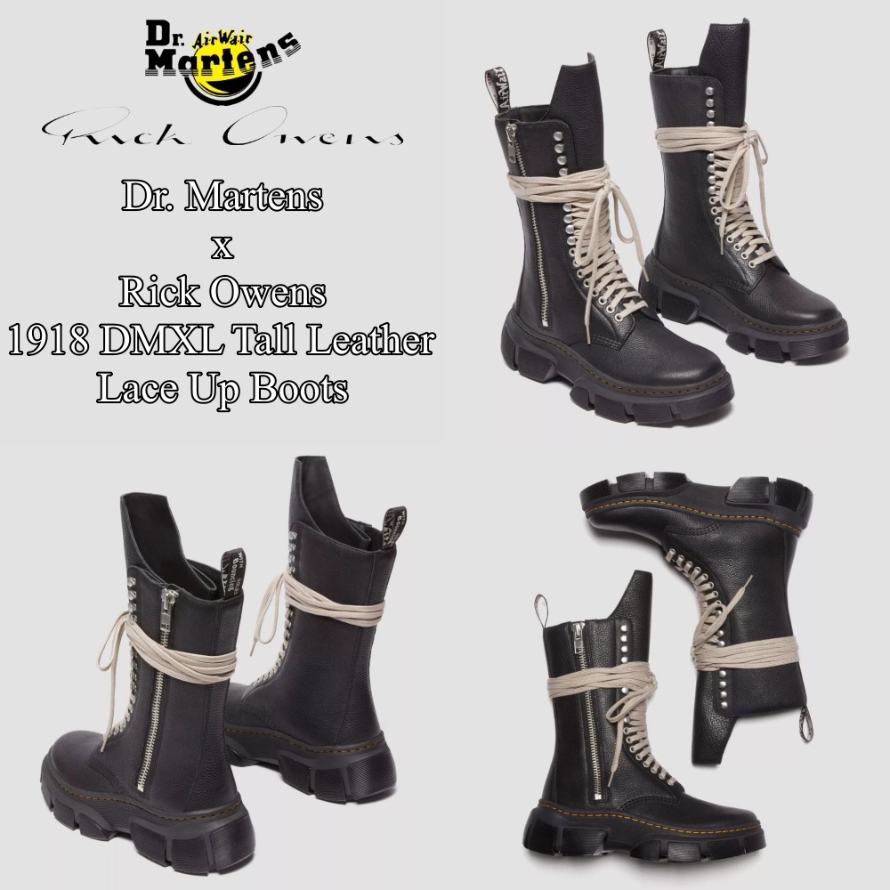 『Dr.Martens x Rick Owens』1918 DMXL Tall Boots★Black★