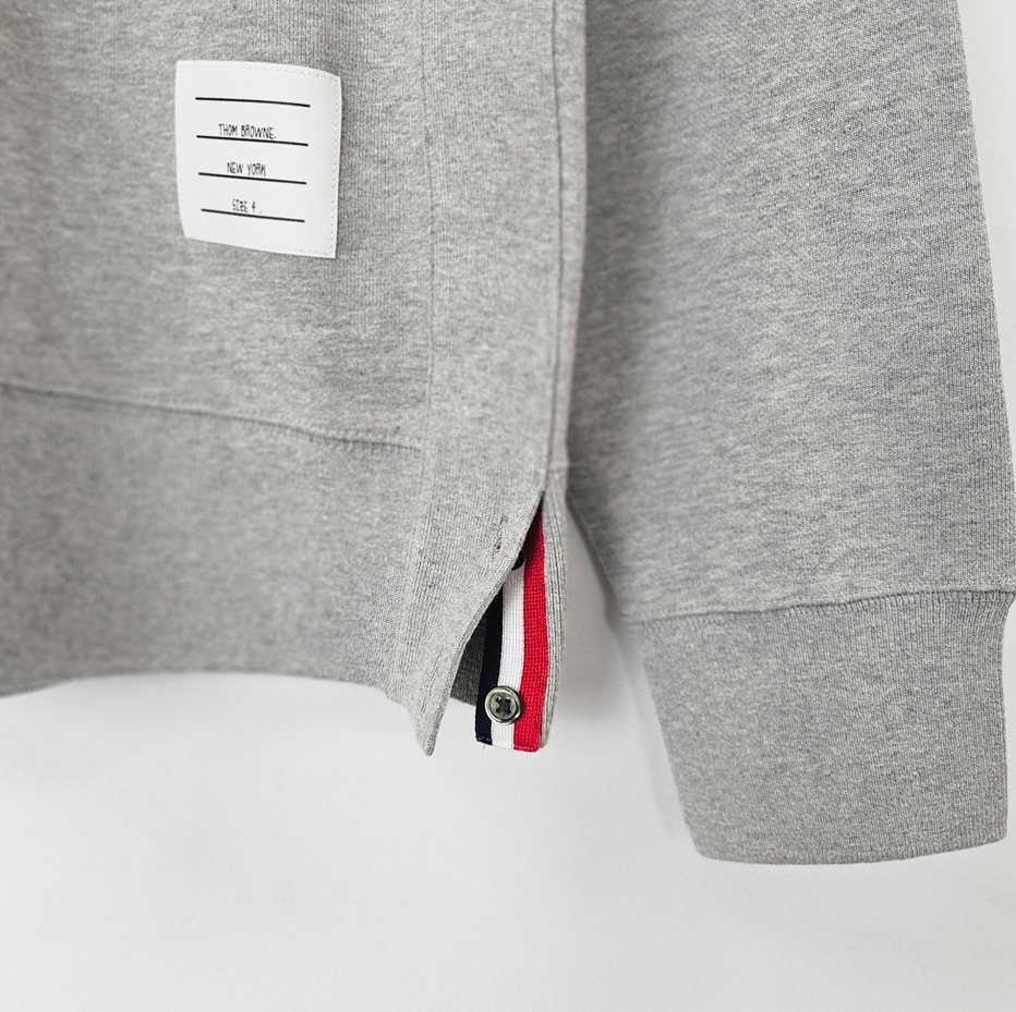 ★送料関税込★THOM BROWNE 4BAR コットン スウェットシャツ ☆関税込☆THOM BROWNE☆4BAR コットン スウェットシャツ L.G☆