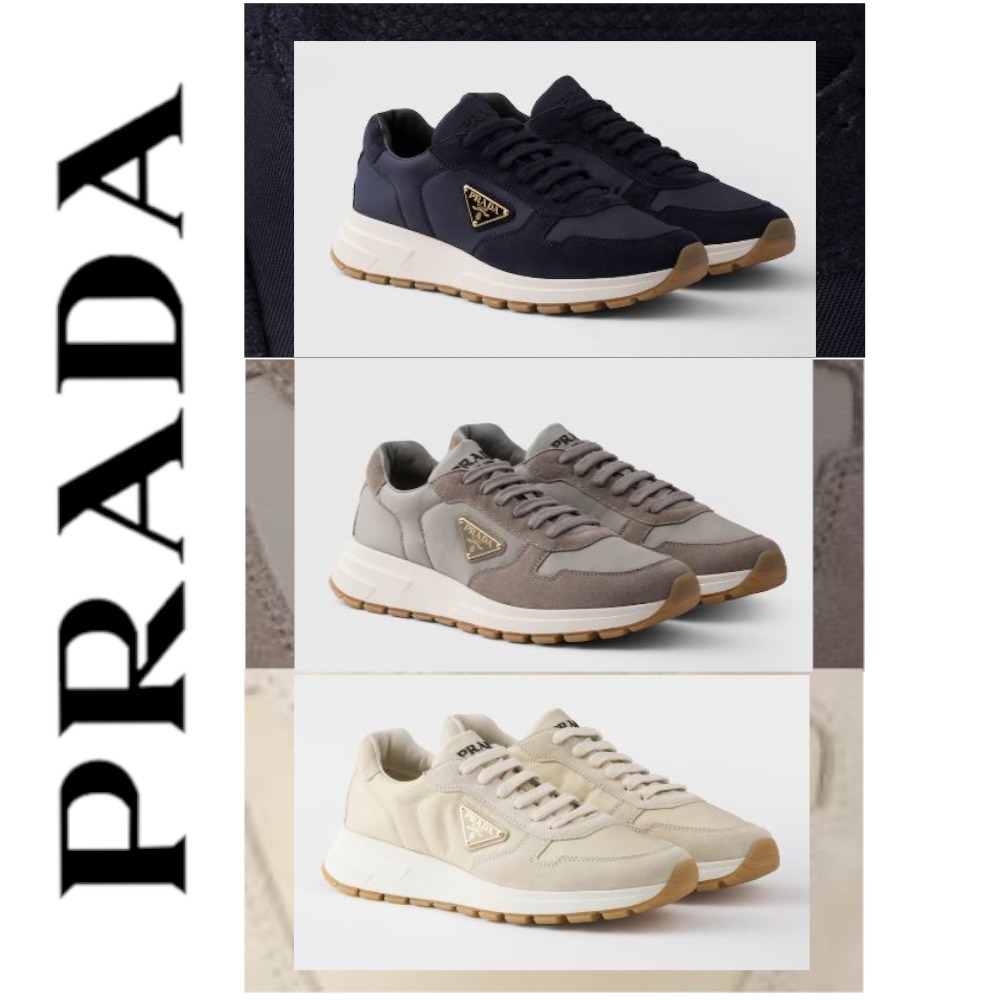 注目の新作♪【PRADA】PRAX 01 Re-Nylon xスエード スニーカー