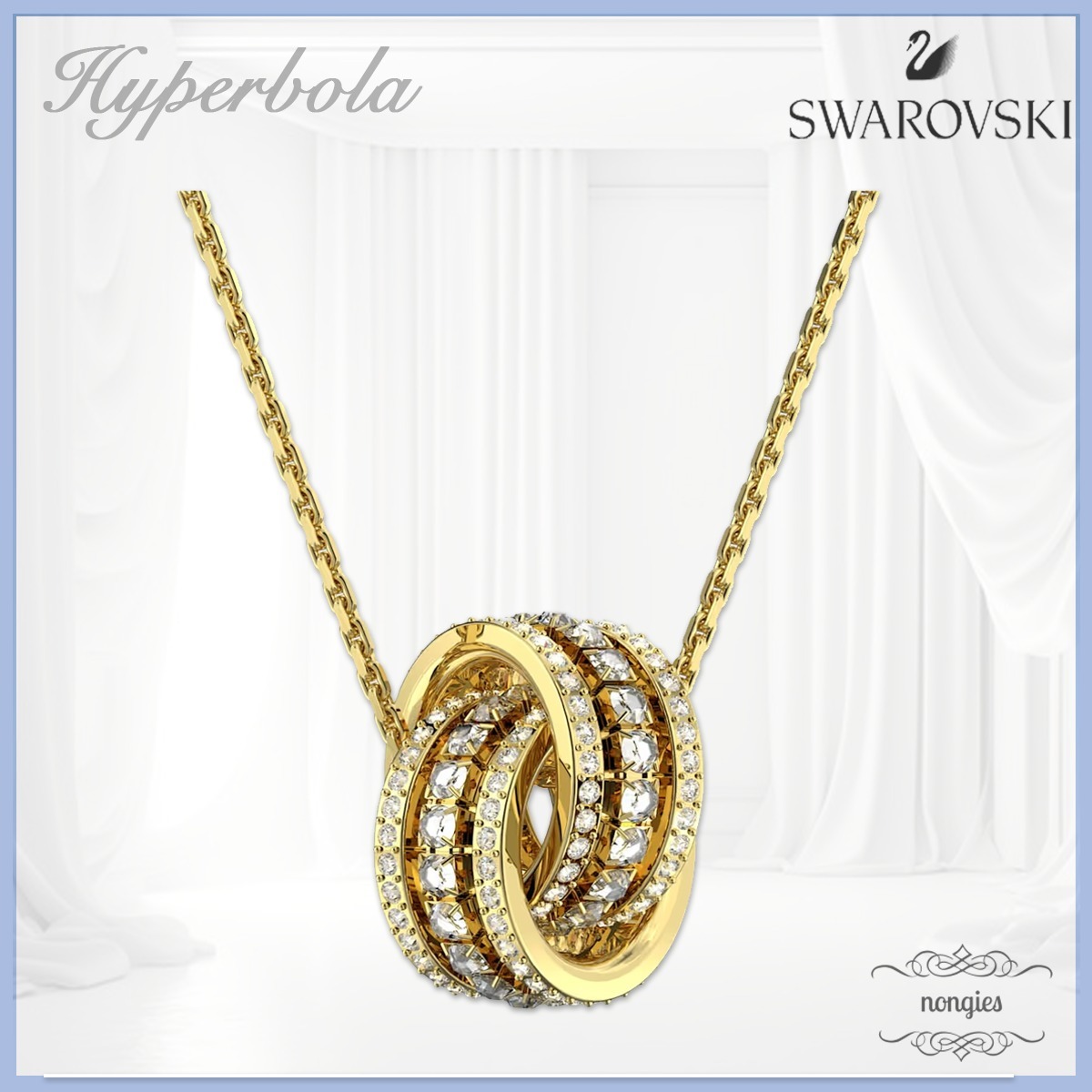 ★SWAROVSKI★Hyperbola Necklace パヴェ クリスタル ネックレス