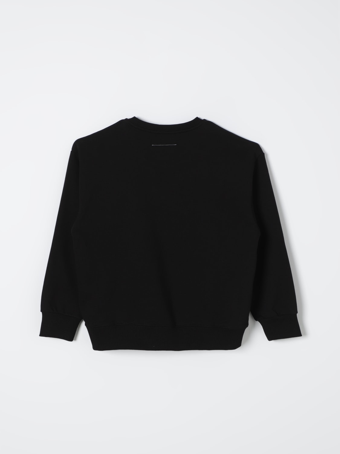MM6 Maison Margiela Ｔシャツ 長袖 ロゴプリント 黒 コットン MM6 Maison Margiela エムエムシックス LOGO L/S T-SHIRT