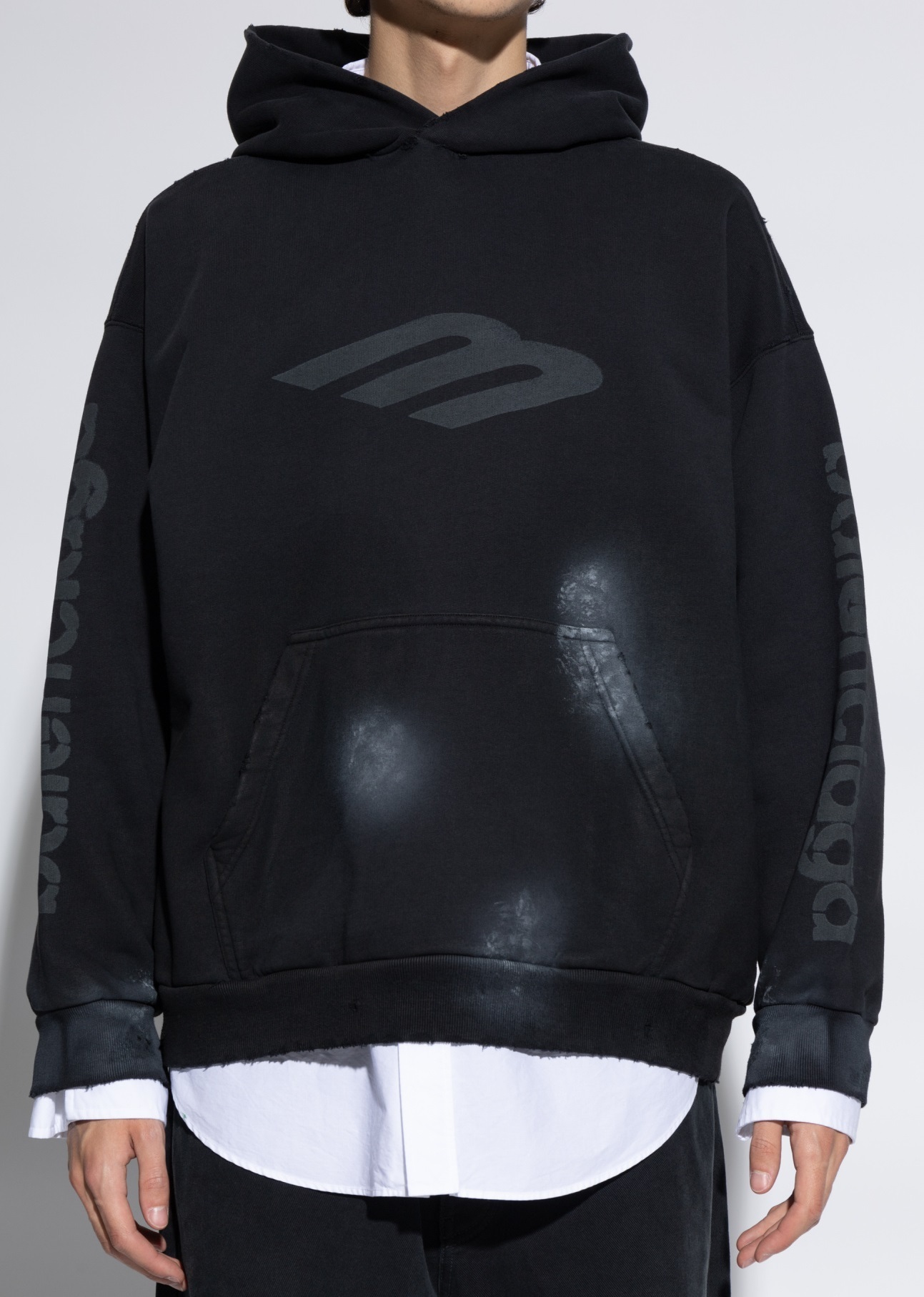 BALENCIAGA 24AW 3B Stencil パーカー