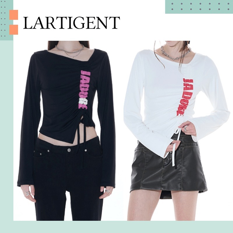 LARTIGENT ♥ L14 SHIRRING T-SHIRT /追跡付