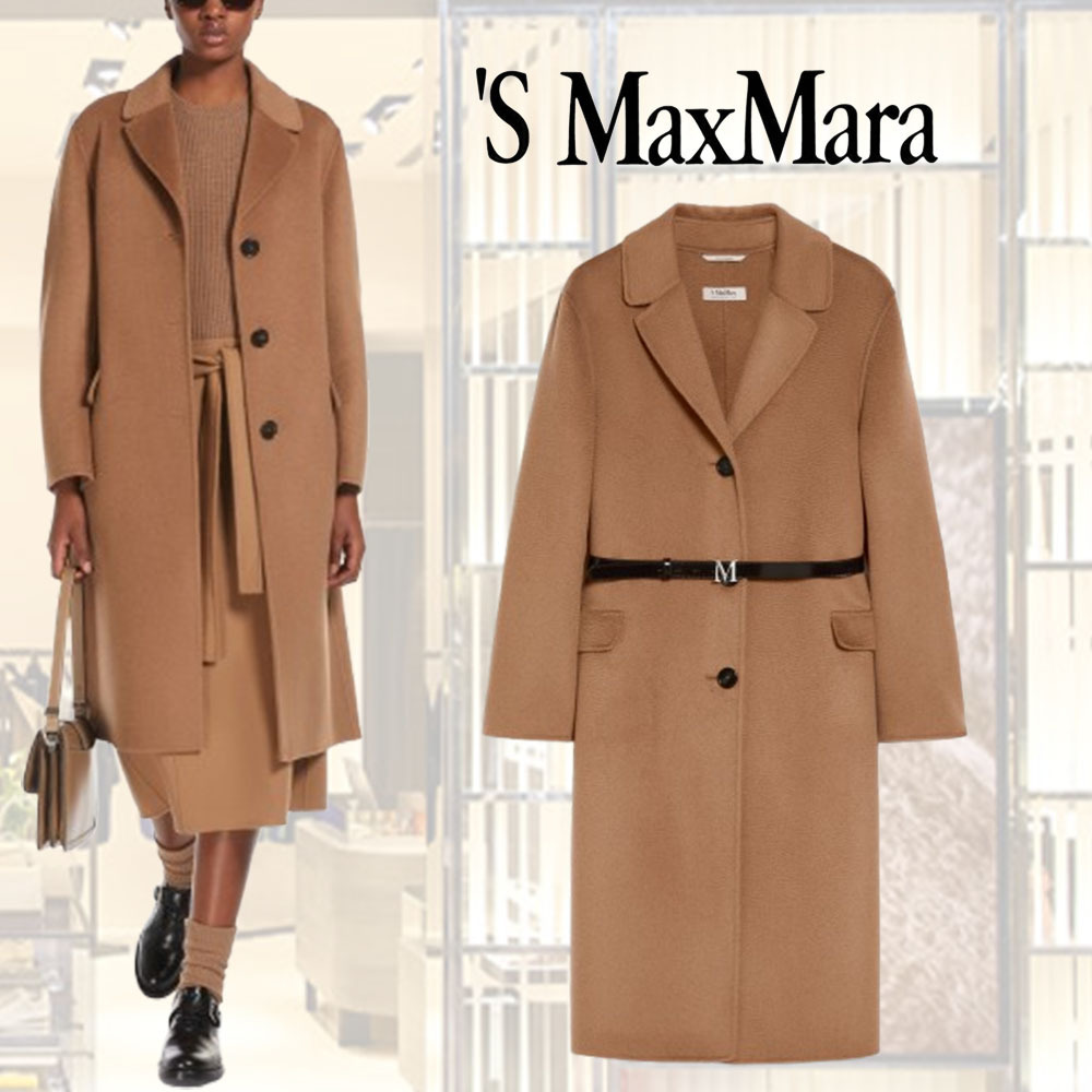 【'S Max Mara】ウール＆カシミア・ミディコート