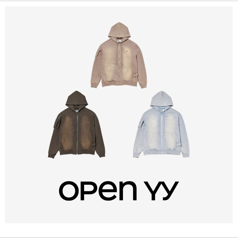 ● OPEN YY ● 25SS POCKET WASHED BOX HOODIE