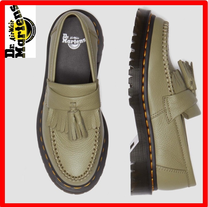 ☆人気【Dr Martens】ADRIAN☆ローファー MUTED OLIVE VIRGINIA
