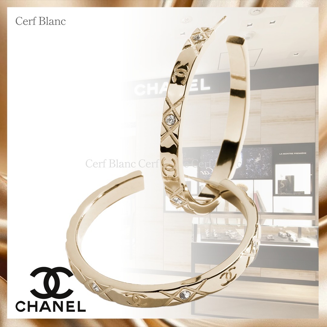 25SS【CHANEL】フープピアス