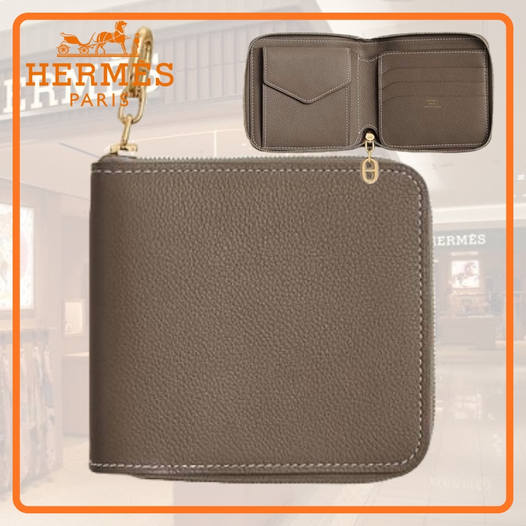 【コンパクト◎】HERMES ジペンゴ 折りたたみ財布 HERMES Zipengo(エルメス ジップアンゴー) 折りたたみ財布