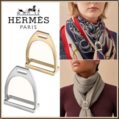 フランス発 HERMES スカーフリング カレ90用 ≪Etrier≫ DHL発送