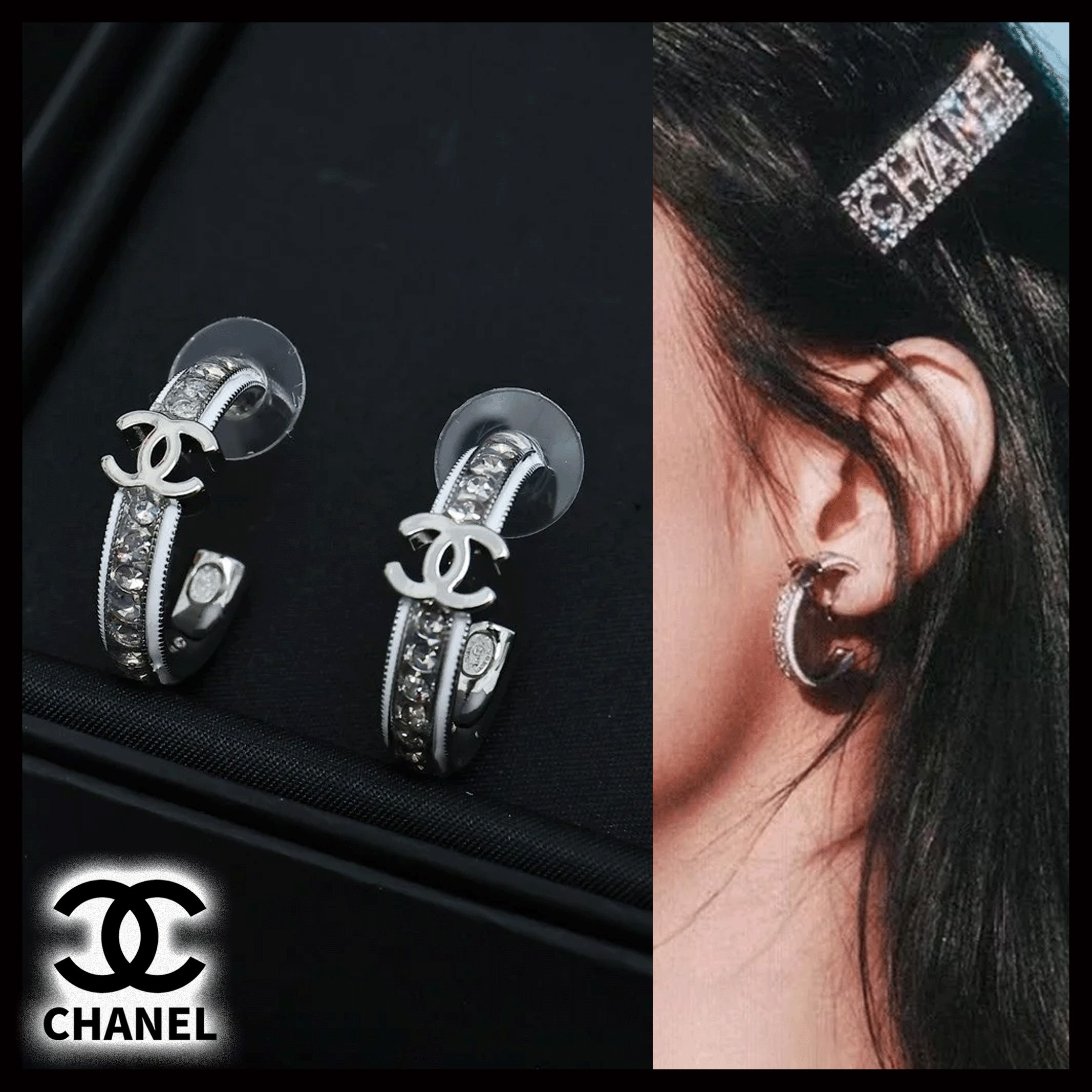 【CHANEL】CCロゴが可愛い★フープピアス