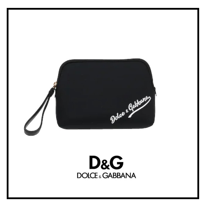 DOLCE＆GABBANA ロゴ ポーチ 黒